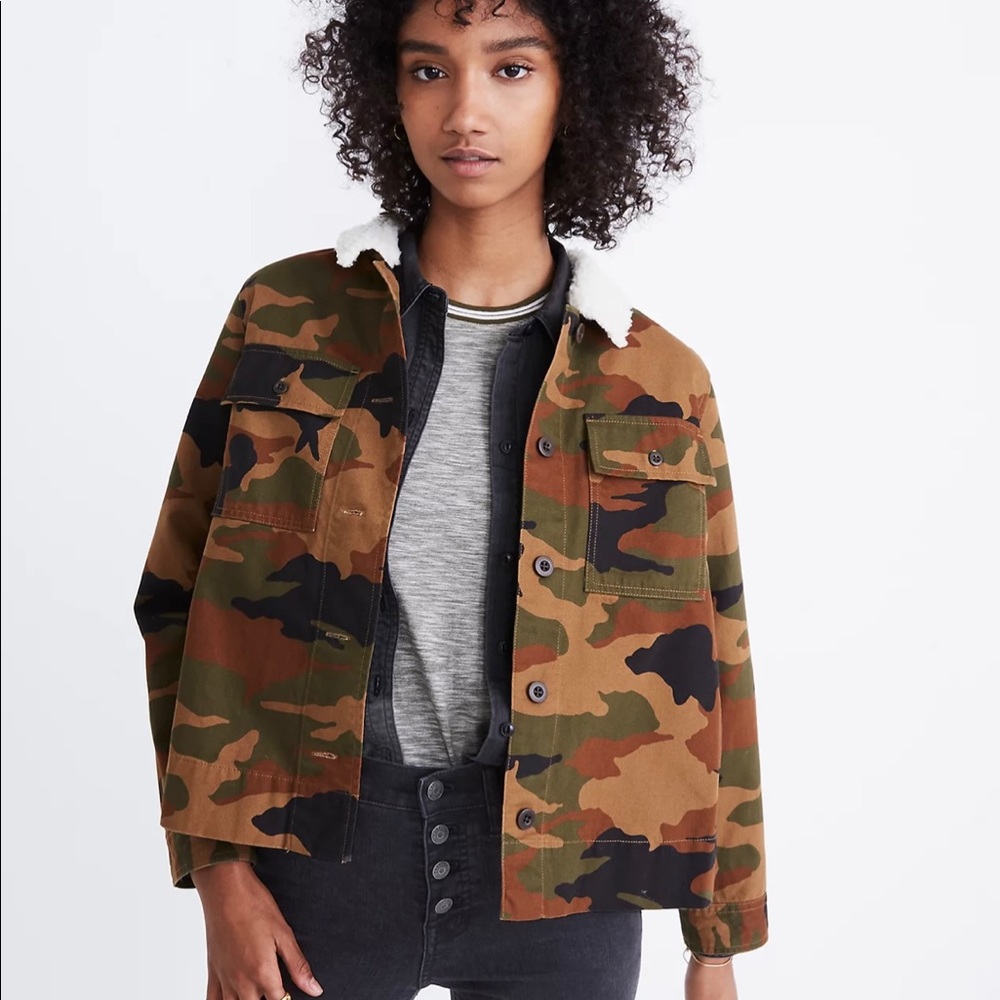 Madewell Northward Cropped Army Jacket